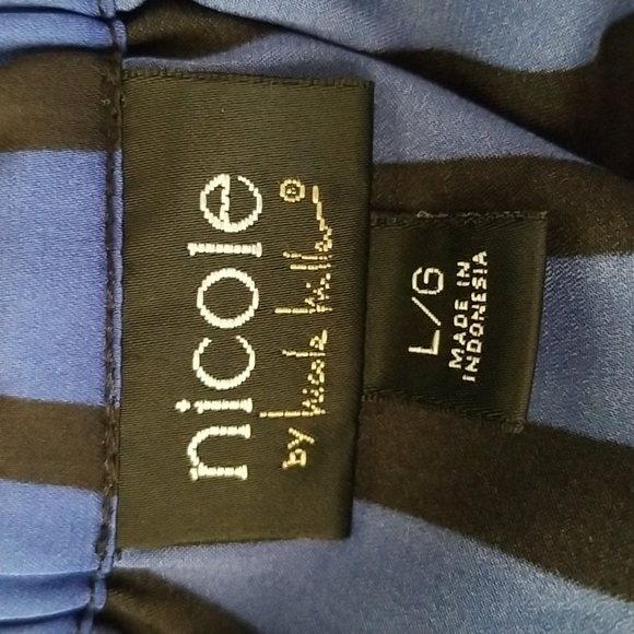 Nicole  Miller blouse Vibrant  Colors.Sz.L - Picture 5 of 15